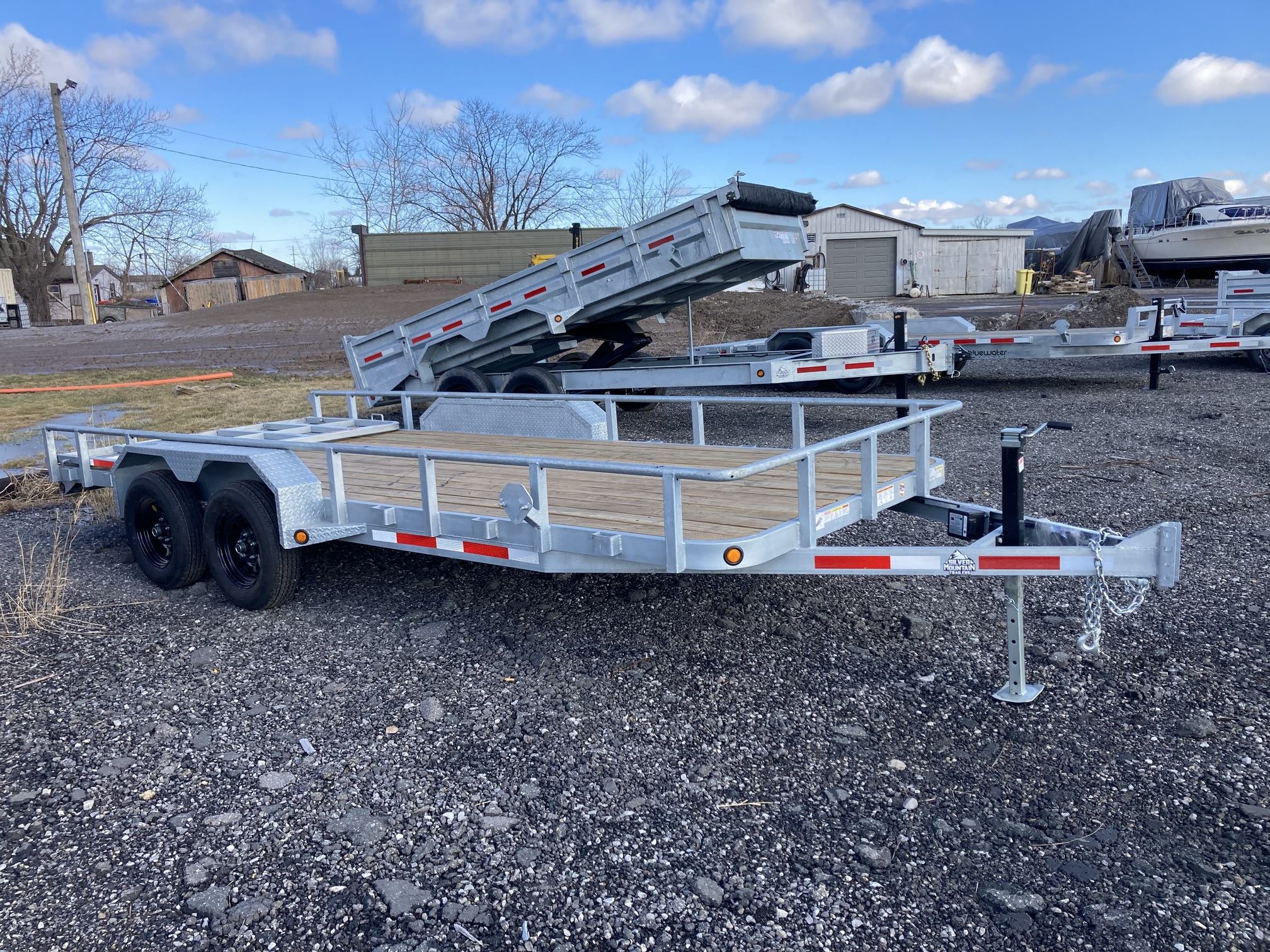 Utility/Landscape Trailer 14'x83"-(7,000lbs) Galvanized    [2 IN STOCK]