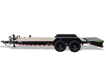 20'x83" Equipment Trailer Tandem Axle (14,000lbs) Powder Coated    [1 IN STOCK]